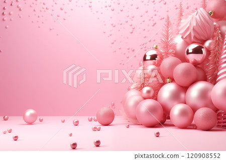 Christmas pink background 120908552