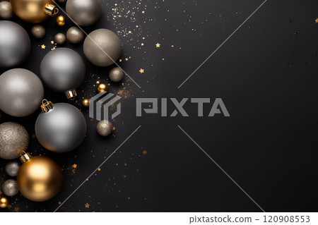 Christmas gray background Christmas gray background 120908553