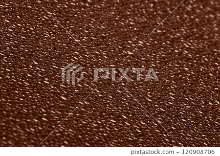 Closeup water droplets texture on surface in color of Year 2025. Abstract drops pattern backdrop 120908706