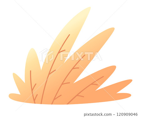 Gradient colors blend seamlessly in this stylized depiction of a grass tuft, offering a fresh and natural aesthetic perfect for various design applications Gradient colors blend seamlessly in this stylized depiction of a grass tuft, offering a fresh and natural aesthetic perfect for various design applications 120909046