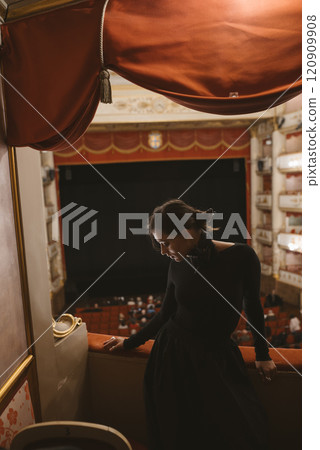 Elegance in the Theater A Captivating Moment That Enchants Both Audience and Performers Elegance in the Theater A Captivating Moment That Enchants Both Audience and Performers 120909908