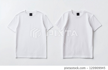 用於品牌模型的白色 T 卹 120909945