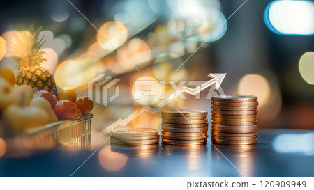 Image of the impact of rising prices on household finances Image of the impact of rising prices on household finances 120909949