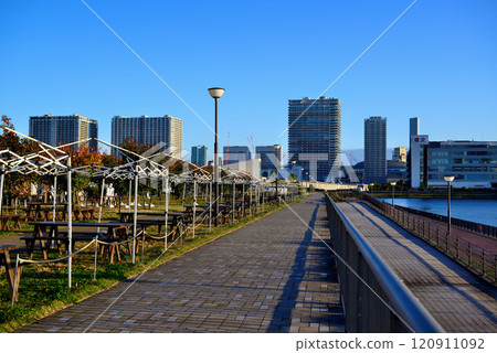 Toyosu Gururi Park BBQ Square and Rainbow Bridge 120911092