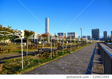 豐洲Gururi公園燒烤廣場和彩虹橋 豐洲Gururi公園燒烤廣場和彩虹橋 120911093