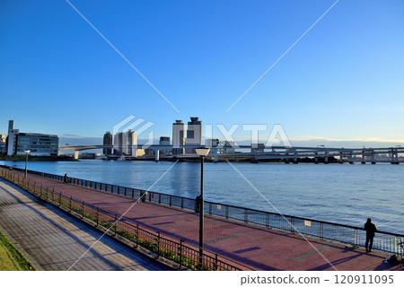 Toyosu Gururi Park BBQ Square and Rainbow Bridge 120911095