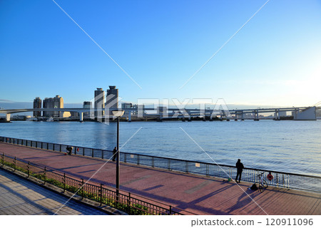 Toyosu Gururi Park BBQ Square and Rainbow Bridge 120911096