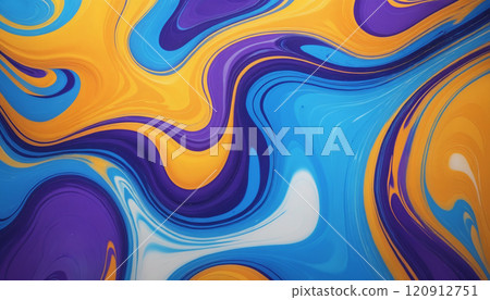 Abstract liquid marble background  120912751