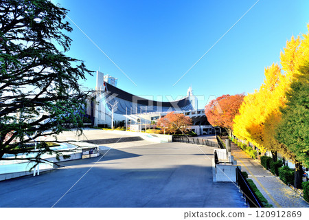 奧林匹克體育場 國立代代木體育場 秋景 奧林匹克體育場 國立代代木體育場 秋景 120912869