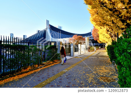 奧林匹克體育場 國立代代木體育場 秋景 奧林匹克體育場 國立代代木體育場 秋景 120912873