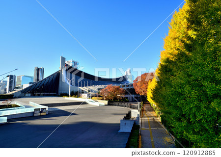 奧林匹克體育場 國立代代木體育場 秋景 奧林匹克體育場 國立代代木體育場 秋景 120912885