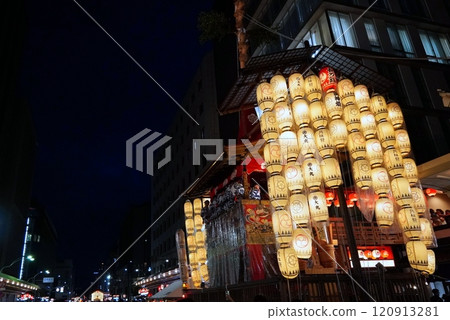 Gion Festival: Illumination of floats 120913281