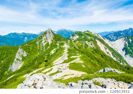 夏季攀登烏帽山、南澤山(從前烏帽山眺望烏帽山、南澤山) 夏季攀登烏帽山、南澤山(從前烏帽山眺望烏帽山、南澤山) 120913931