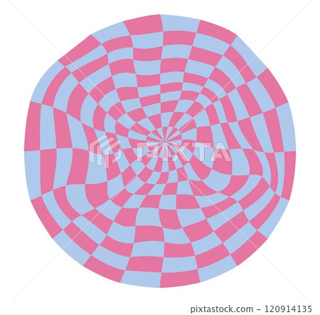 Psychedelic checkerboard poster 120914135