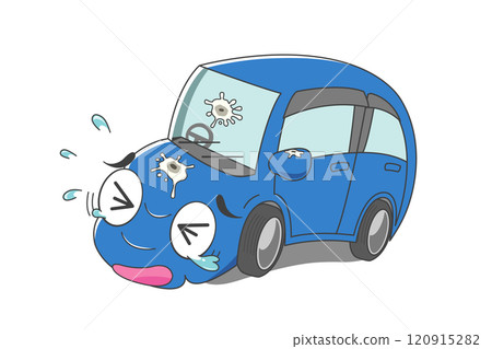 Bird droppings on the car (blue) Bird droppings on the car (blue) 120915282