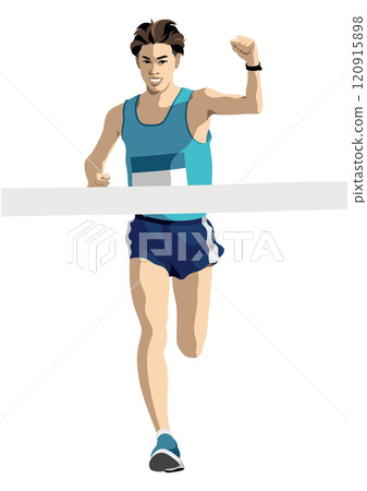 Marathon runner 120915898