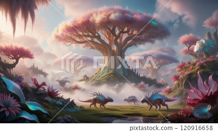 Fantasy otherworldly natural world 120916658
