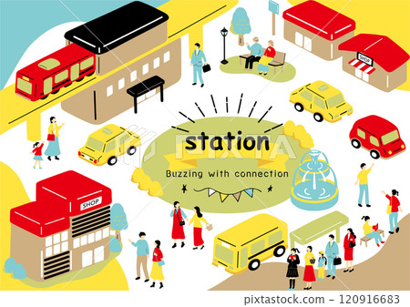 Scenery in front of the station 120916683