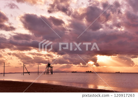 Evening view of Kutsuma Beach 120917263