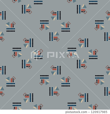 Textile motif seamless pattern. Lux fabric design textile swatch ladies dress, man shirt all over print block.  120917985