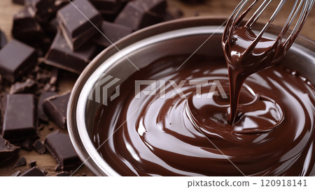 Melted chocolate and whipper 120918141