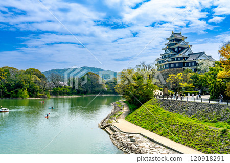 【日本名城百選】岡山縣岡山市春北區岡山城岡山城與旭川5 120918291