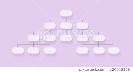 Sitemap 3D icon. Flowchart UI UX. Vector illustration. Hierarchy concept. Data organization. Perfect for web and app interfaces, infographics 120918396