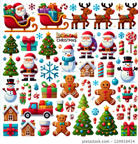 Christmas cute frame illustration 120918414