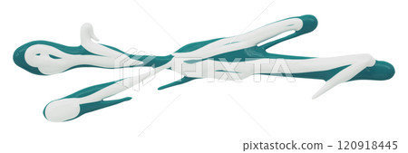 green watercolor drop zigzag isolated on white background green watercolor drop zigzag isolated on white background 120918445