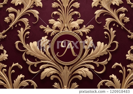 Elegant gold and wine color background 120918483