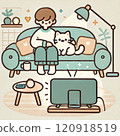 People watching TV 120918519