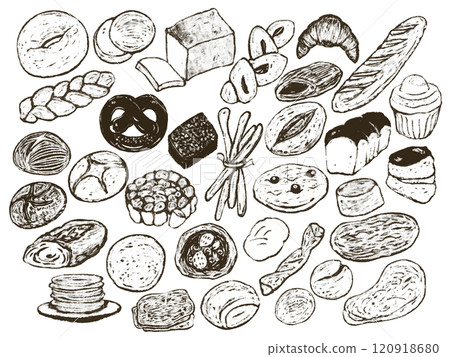 Bread of the world illustration 120918680