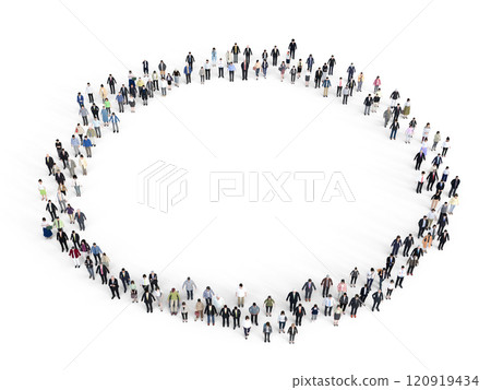 Business People in a Circle Large Business People in a Circle Large 120919434