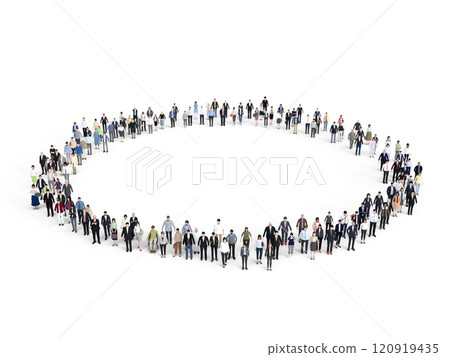 Business People in a Circle Large Business People in a Circle Large 120919435