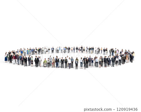 Business People in a Circle Large Business People in a Circle Large 120919436