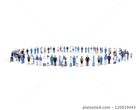 Medical staff and patients in a circle Large Medical staff and patients in a circle Large 120919443