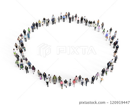 人們排成一圈 小 120919447