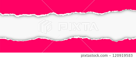 pink torn paper effect banner design pink torn paper effect banner design 120919583