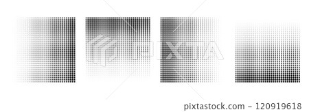 Abstract grunge halftone square shapes background design 120919618