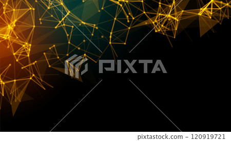 abstract background with low poly golden lines abstract background with low poly golden lines 120919721