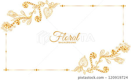 classic floral frame background design classic floral frame background design 120919724