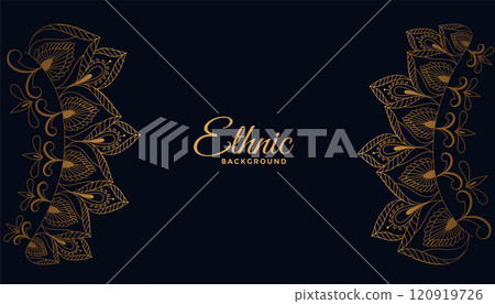 ethic indian style floral decorative background ethic indian style floral decorative background 120919726