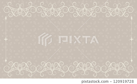 vintage floral background with text space vintage floral background with text space 120919728