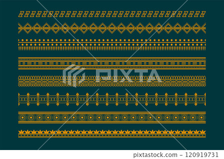 ethnic boho style borders pattern set ethnic boho style borders pattern set 120919731