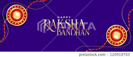 raksha bandhan decorative festival banner design 120919783