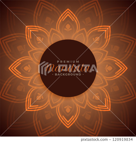 ornamental beautiful mandala background design 120919834