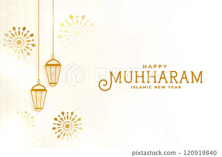 elegant muharram festival lamp decorative card design elegant muharram festival lamp decorative card design 120919840