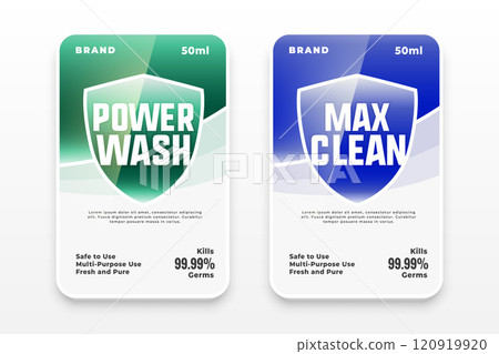 power detergent max clean label design 120919920