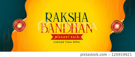 raksha bandhan beautiful sale banner design 120919921