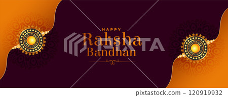 beautiful raksha bandhan banner with realistic rakhi beautiful raksha bandhan banner with realistic rakhi 120919932